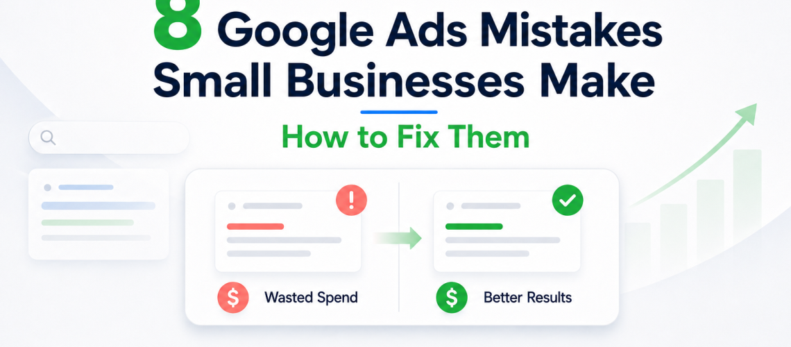 8 Google Ads mistakes small business owners make — Playbook Digital guide